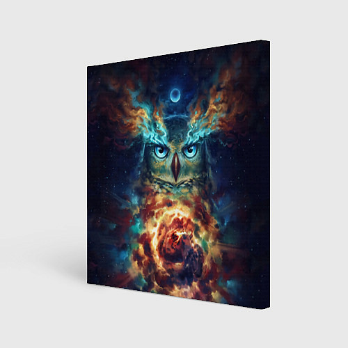 Картина квадратная Сова Космос / 3D-принт – фото 1