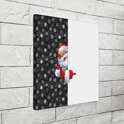 Холст квадратный Дедушка Мороз, цвет: 3D-принт — фото 2