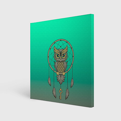 Картина квадратная Сова ловец снов / 3D-принт – фото 1