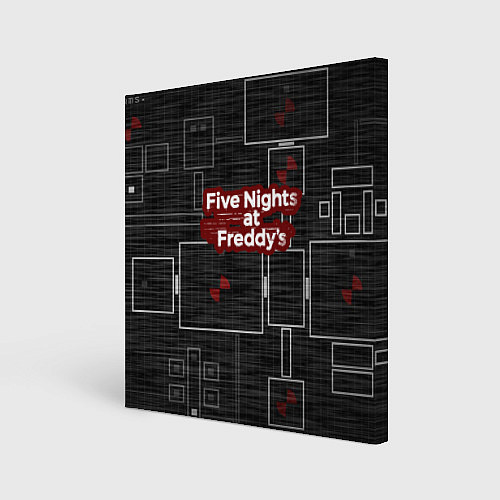 Картина квадратная Five Nights At Freddy / 3D-принт – фото 1