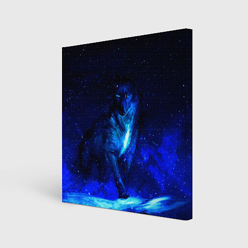 Картина квадратная Dark Wolf / 3D-принт – фото 1