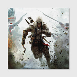Холст квадратный Assassin’s Creed 3, цвет: 3D-принт — фото 2