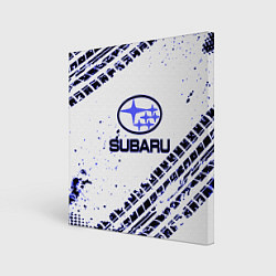 Холст квадратный SUBARU, цвет: 3D-принт