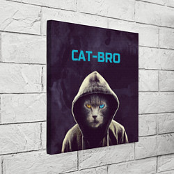 Холст квадратный CAT-BRO, цвет: 3D-принт — фото 2
