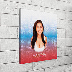 Холст квадратный Манижа Manizha Russia, цвет: 3D-принт — фото 2