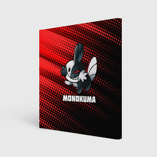 Картина квадратная MONOKUMA ROBOT / 3D-принт – фото 1
