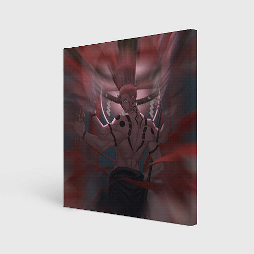 Картина квадратная JUJUTSU KAISEN МАГИЧЕСКАЯ БИТВА / 3D-принт – фото 1