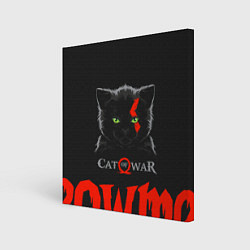 Картина квадратная Cat of war