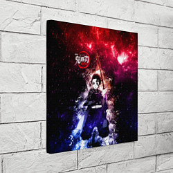 Холст квадратный Танджиро Камадо Kimetsu no Yaiba, цвет: 3D-принт — фото 2