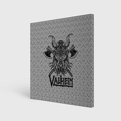 Картина квадратная Valheim Viking dark