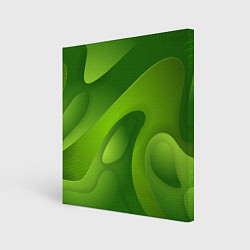 Холст квадратный 3d Green abstract, цвет: 3D-принт
