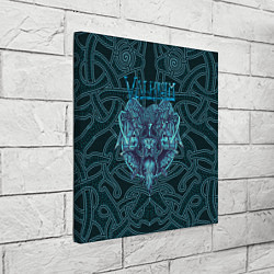 Холст квадратный Valheim знак викинга, цвет: 3D-принт — фото 2