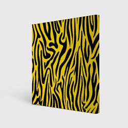 Холст квадратный Тигровые полоски, цвет: 3D-принт