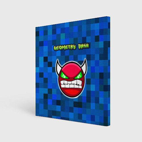 Картина квадратная Geometry Dash / 3D-принт – фото 1