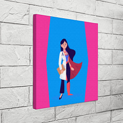 Холст квадратный Медсестра Super Nurse Z, цвет: 3D-принт — фото 2