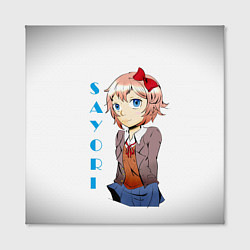 Холст квадратный Doki Doki SAYORI, цвет: 3D-принт — фото 2