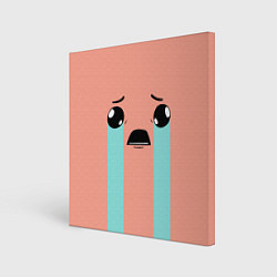 Холст квадратный Crying Isaac, цвет: 3D-принт