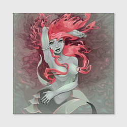 Холст квадратный Красивая русалочка Beautiful mermaid, цвет: 3D-принт — фото 2