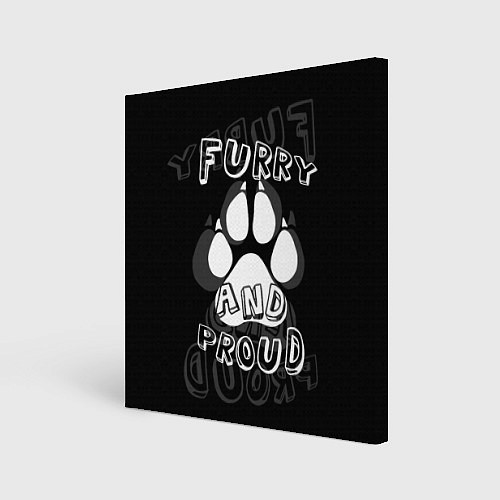 Картина квадратная Furry proud / 3D-принт – фото 1