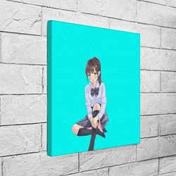 Холст квадратный Anime girl, цвет: 3D-принт — фото 2