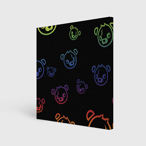 Картина квадратная Colorful Bear / 3D-принт – фото 1
