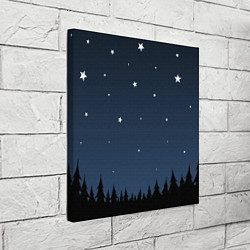 Холст квадратный Ночное небо, цвет: 3D-принт — фото 2