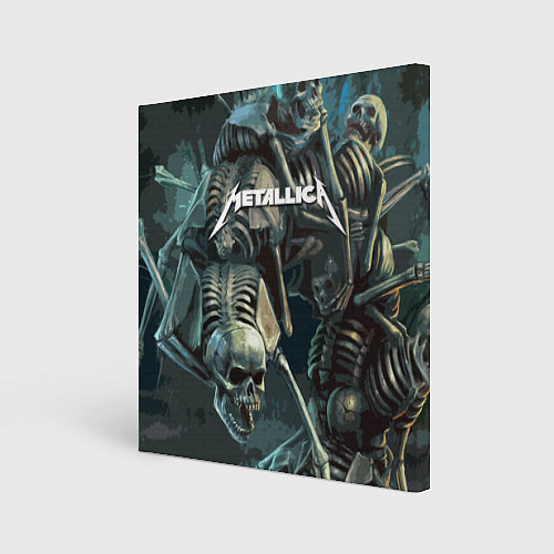 Картина квадратная Metallica Metal Skull / 3D-принт – фото 1