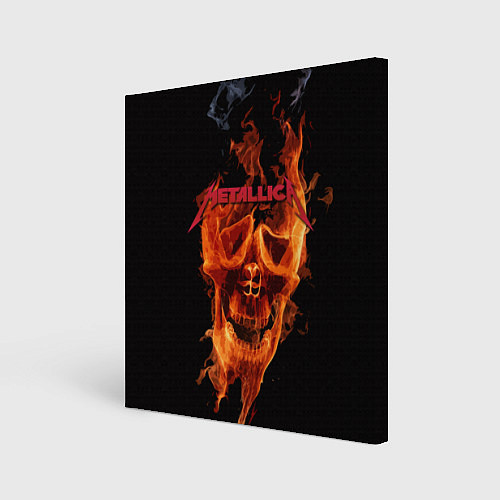 Картина квадратная Metallica Flame / 3D-принт – фото 1