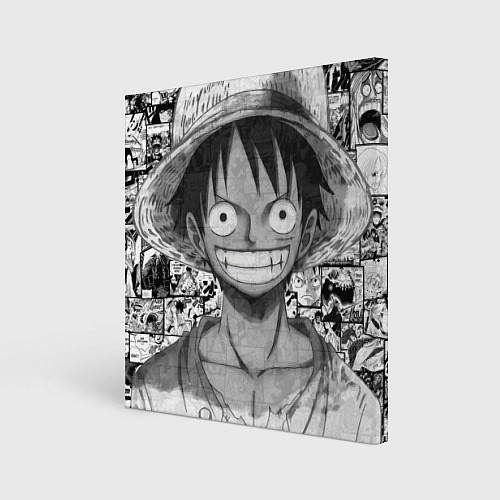 Картина квадратная Луфи улыбается one piece / 3D-принт – фото 1