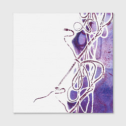 Холст квадратный Фиолетовые нити, цвет: 3D-принт — фото 2