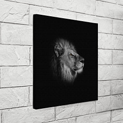 Холст квадратный Гордый лев, цвет: 3D-принт — фото 2