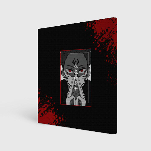 Картина квадратная МАГИЧЕСКАЯ БИТВА SUKUNA / 3D-принт – фото 1