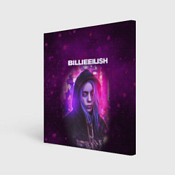 Холст квадратный BILLIE EILISH GLITCH Z, цвет: 3D-принт