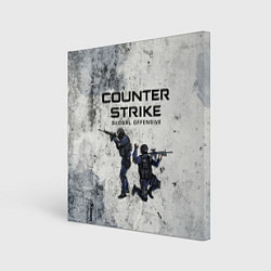 Холст квадратный COUNTER TERRORIST CS GO Z, цвет: 3D-принт