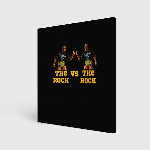 Картина квадратная The ROCK VS The ROCK / 3D-принт – фото 1