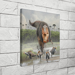 Холст квадратный Т-Рекс Динозавр Dino Z, цвет: 3D-принт — фото 2