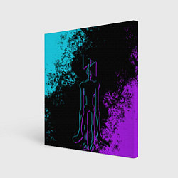 Картина квадратная НЕОНОВЫЙ СИРЕНОГОЛОВЫЙ