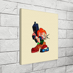 Холст квадратный Пико с оружием, цвет: 3D-принт — фото 2