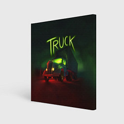 Картина квадратная Truck neon