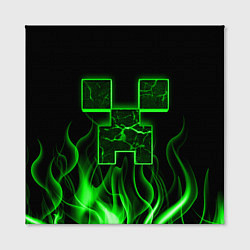Холст квадратный MINECRAFT TEXTURE FIRE, цвет: 3D-принт — фото 2