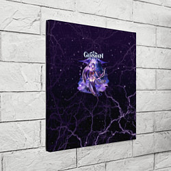 Холст квадратный Genshin Impact - Raiden Shogun, цвет: 3D-принт — фото 2