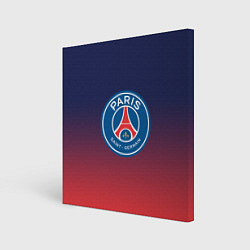 Холст квадратный PSG ПСЖ PARIS SAINT GERMAIN, цвет: 3D-принт