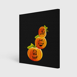 Картина квадратная Хэллоуин смешные тыквы