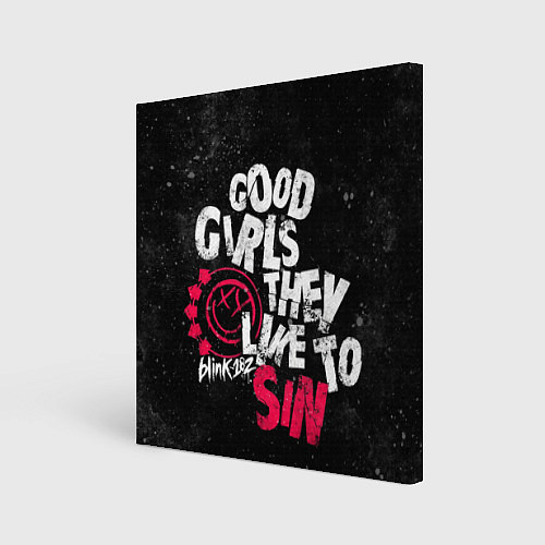 Картина квадратная Blink 182, Good Girl / 3D-принт – фото 1