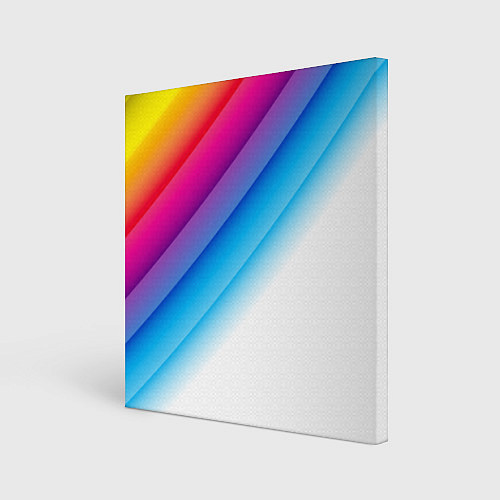 Картина квадратная РАДУЖНЫЕ ПОЛОСЫ RAINBOW Z / 3D-принт – фото 1