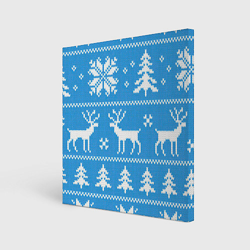 Картина квадратная Зимняя ночь / 3D-принт – фото 1