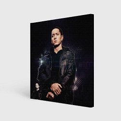 Холст квадратный Eminem Black, цвет: 3D-принт