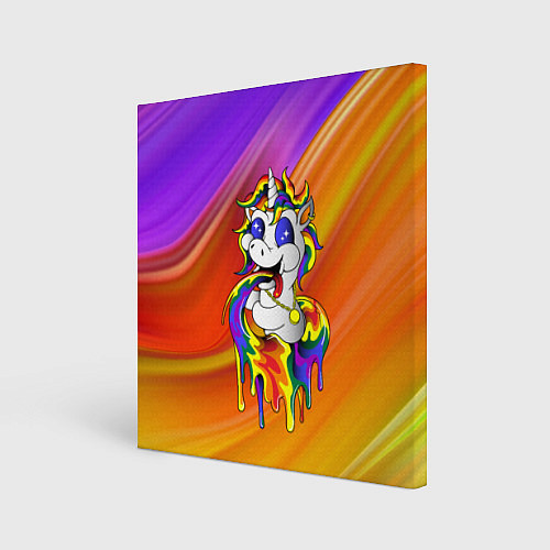 Картина квадратная Единорог Unicorn Rainbow Z / 3D-принт – фото 1
