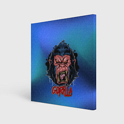 Холст квадратный Gorilla hard, цвет: 3D-принт