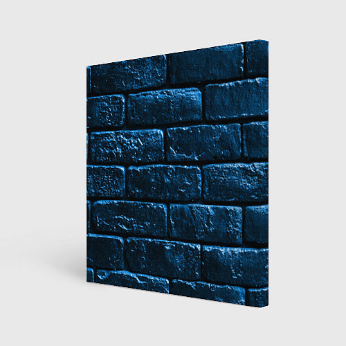 Картина квадратная Неоновая, кирпичная стена / 3D-принт – фото 1